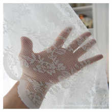 Ready Made Window Fancy Sheer Macrame Net Lace Knitted Curtains, Curtains White With Lace Attached Valance For Living Room